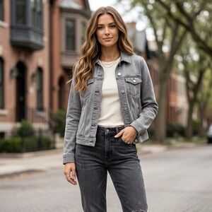 Liverpool Women's Gray Denim Jacket